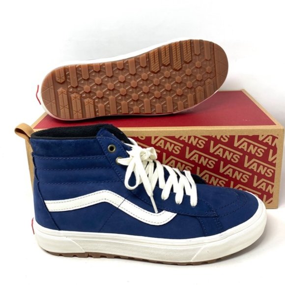 VANS Sk8-Hi MTE-1 Shoe High Top White Blue Nubuck Women's Size Boots VN0A5HZYA07 - Picture 4 of 9